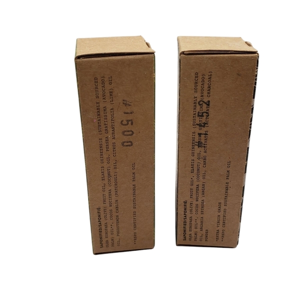 New Crate 61 Patchouli Lime & Activated Charcoal Soap All Natural Set of Two - Picture 5 of 7